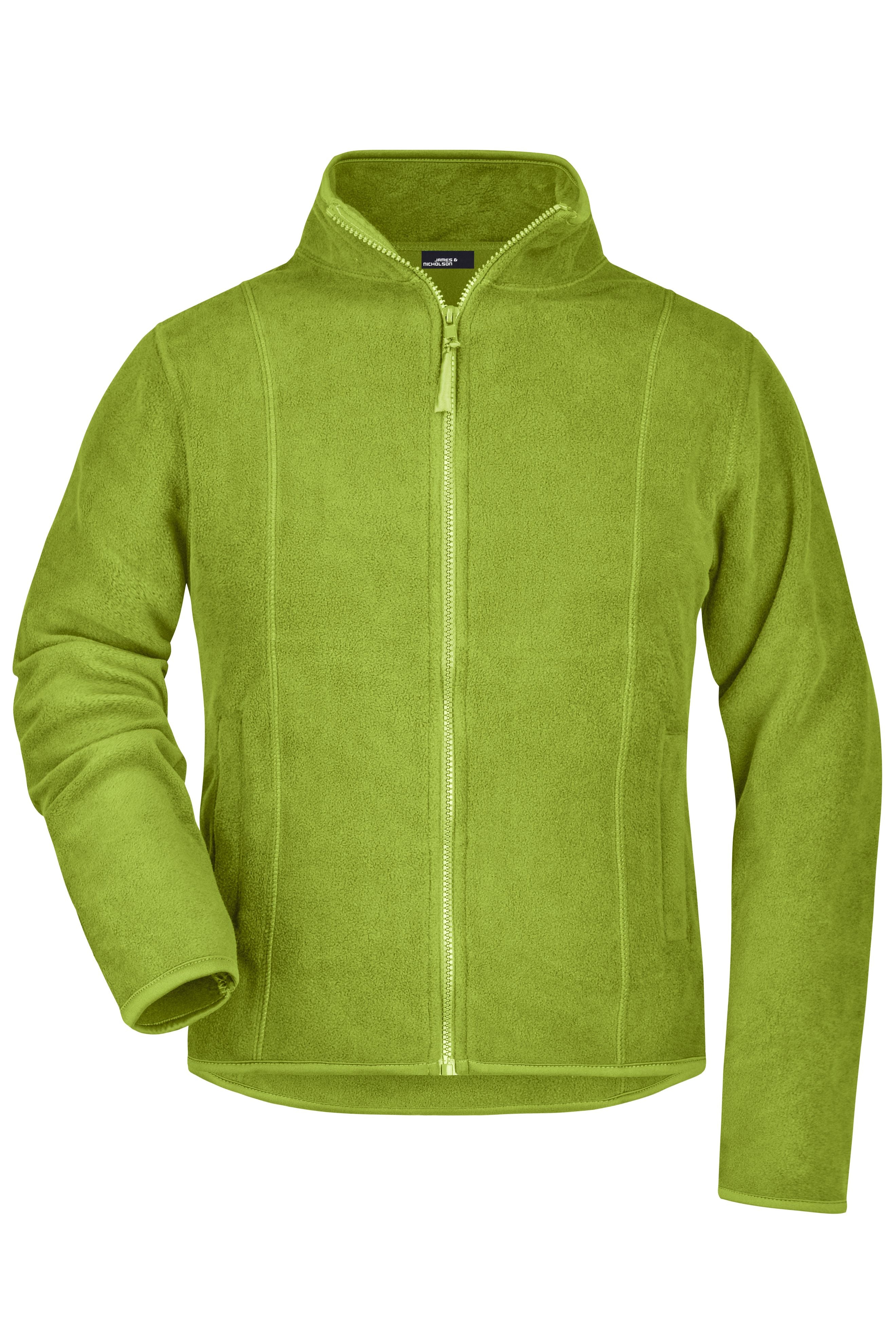 James & Nicholson Damen Microfleece Jacke lime-green
