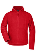 James & Nicholson Damen Microfleece Jacke red