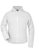 James & Nicholson Damen Microfleece Jacke white