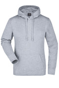 James & Nicholson Damen Kapuzensweat Hoodie grey-heather