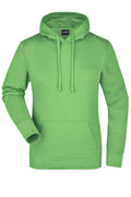 James & Nicholson Damen Kapuzensweat Hoodie lime-green