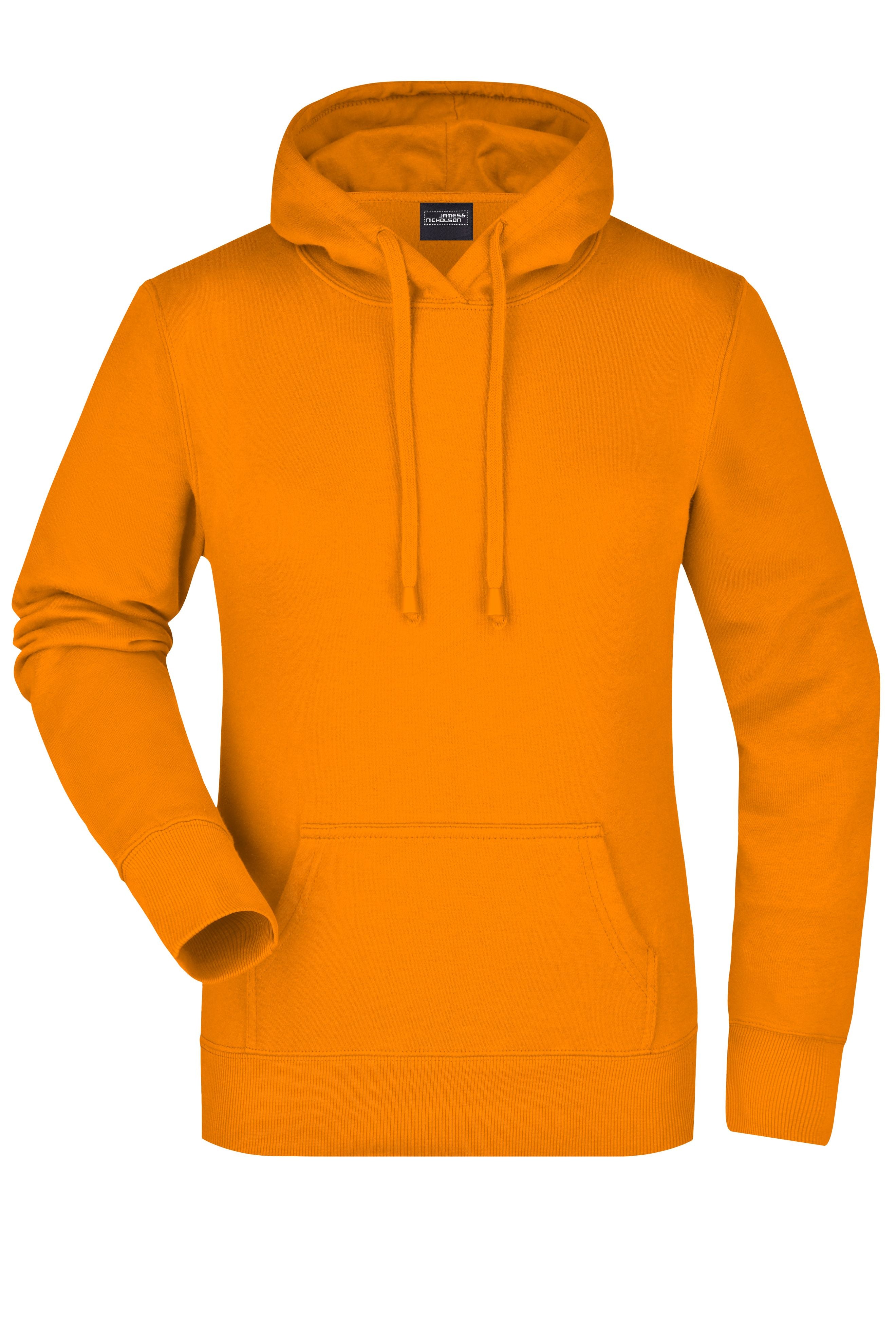 James & Nicholson Damen Kapuzensweat Hoodie orange
