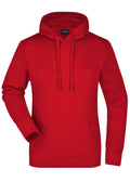 James & Nicholson Damen Kapuzensweat Hoodie red