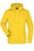 James & Nicholson Damen Kapuzensweat Hoodie sun-yellow