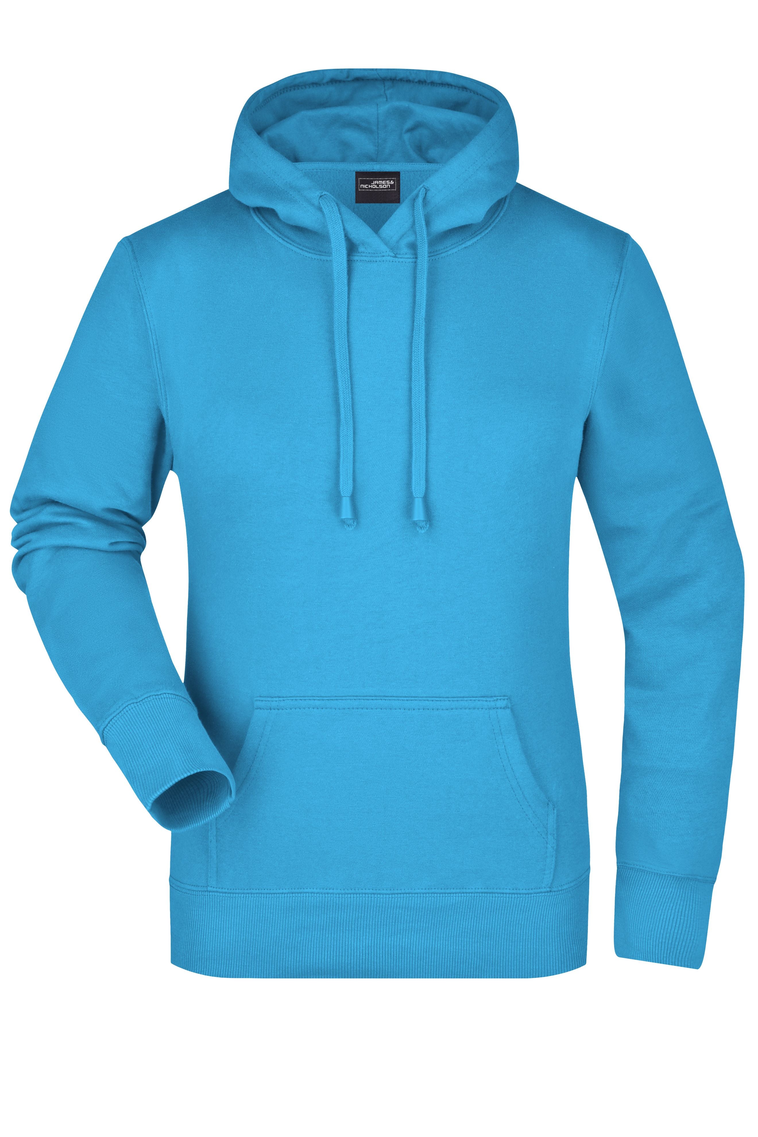 James & Nicholson Damen Kapuzensweat Hoodie turquoise