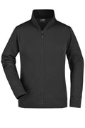 James & Nicholson Damen Sweatjacke black