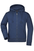 James & Nicholson Damen Kapuzen-Sweatjacke navy