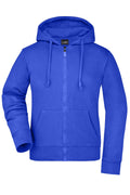 James & Nicholson Damen Kapuzen-Sweatjacke royal