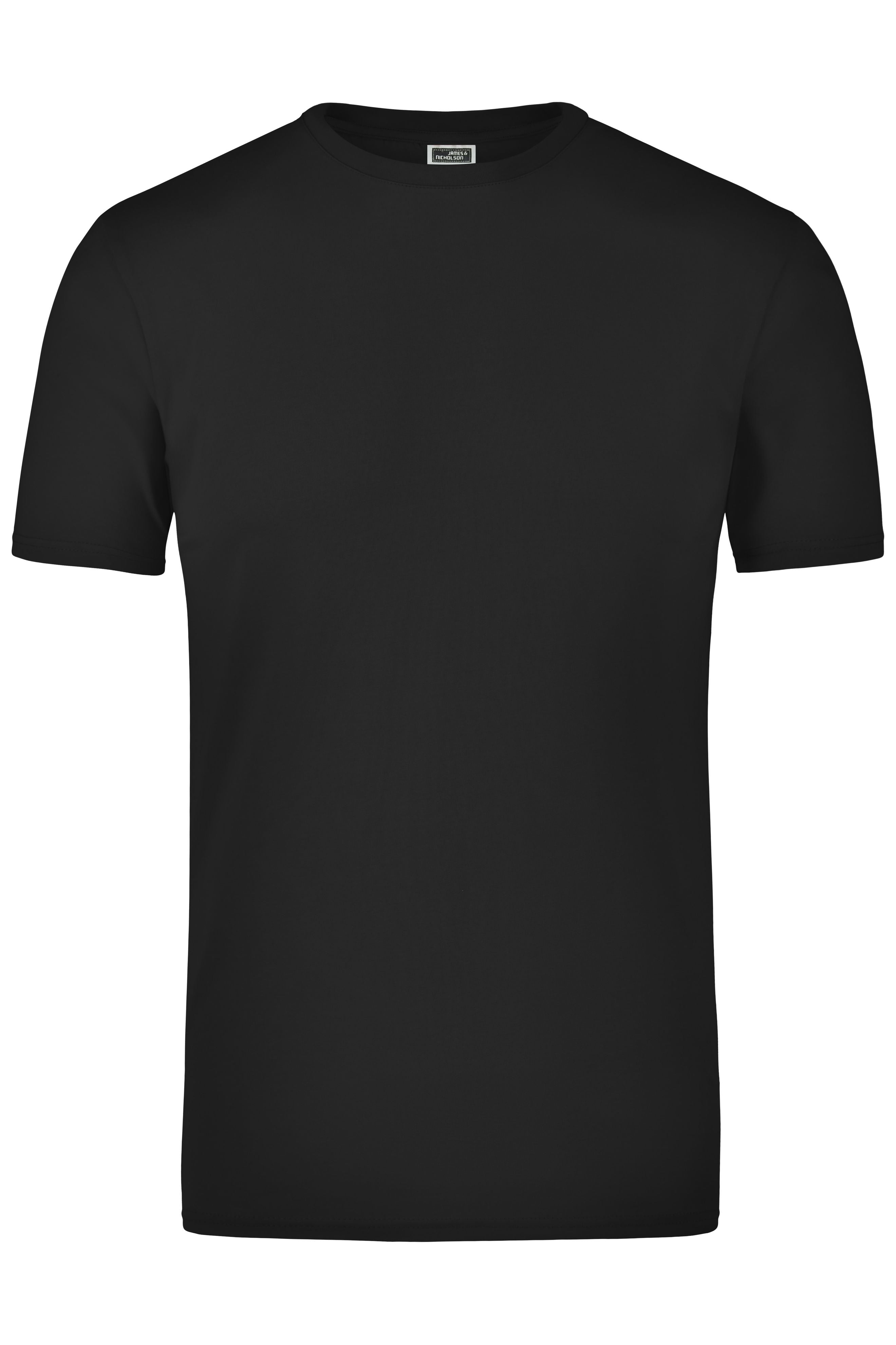 James & Nicholson Stretch T-Shirt black