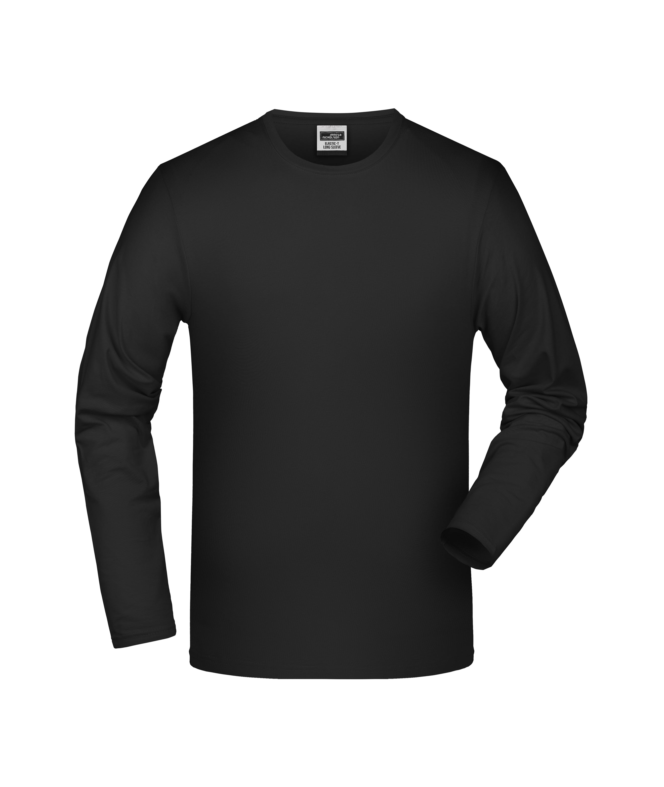 James & Nicholson Stretch Langarmshirt black