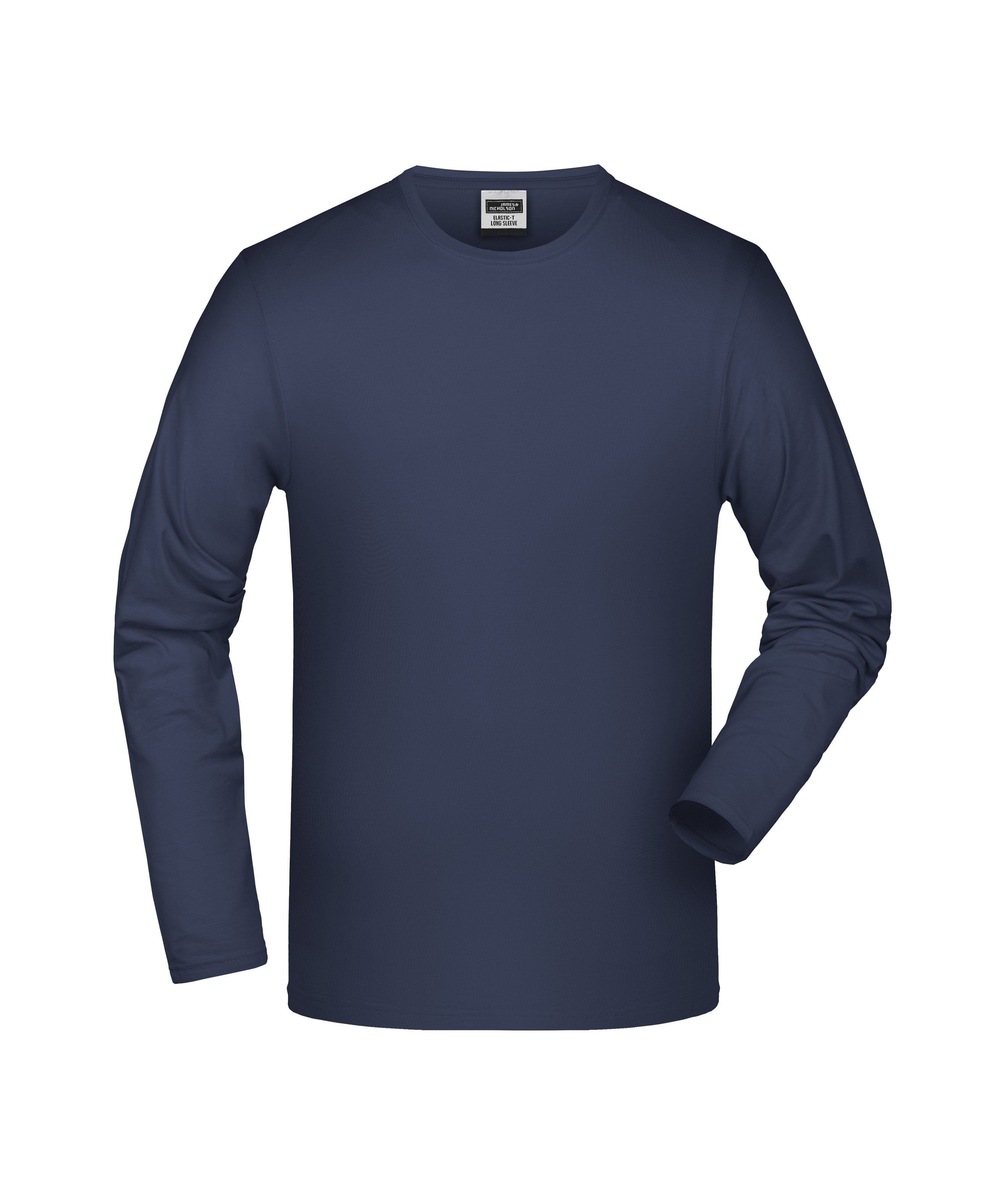 James & Nicholson Stretch Langarmshirt navy