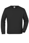 James & Nicholson Hochwertiger Sweatshirt Pullover Unisex black