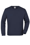 James & Nicholson Hochwertiger Sweatshirt Pullover Unisex navy