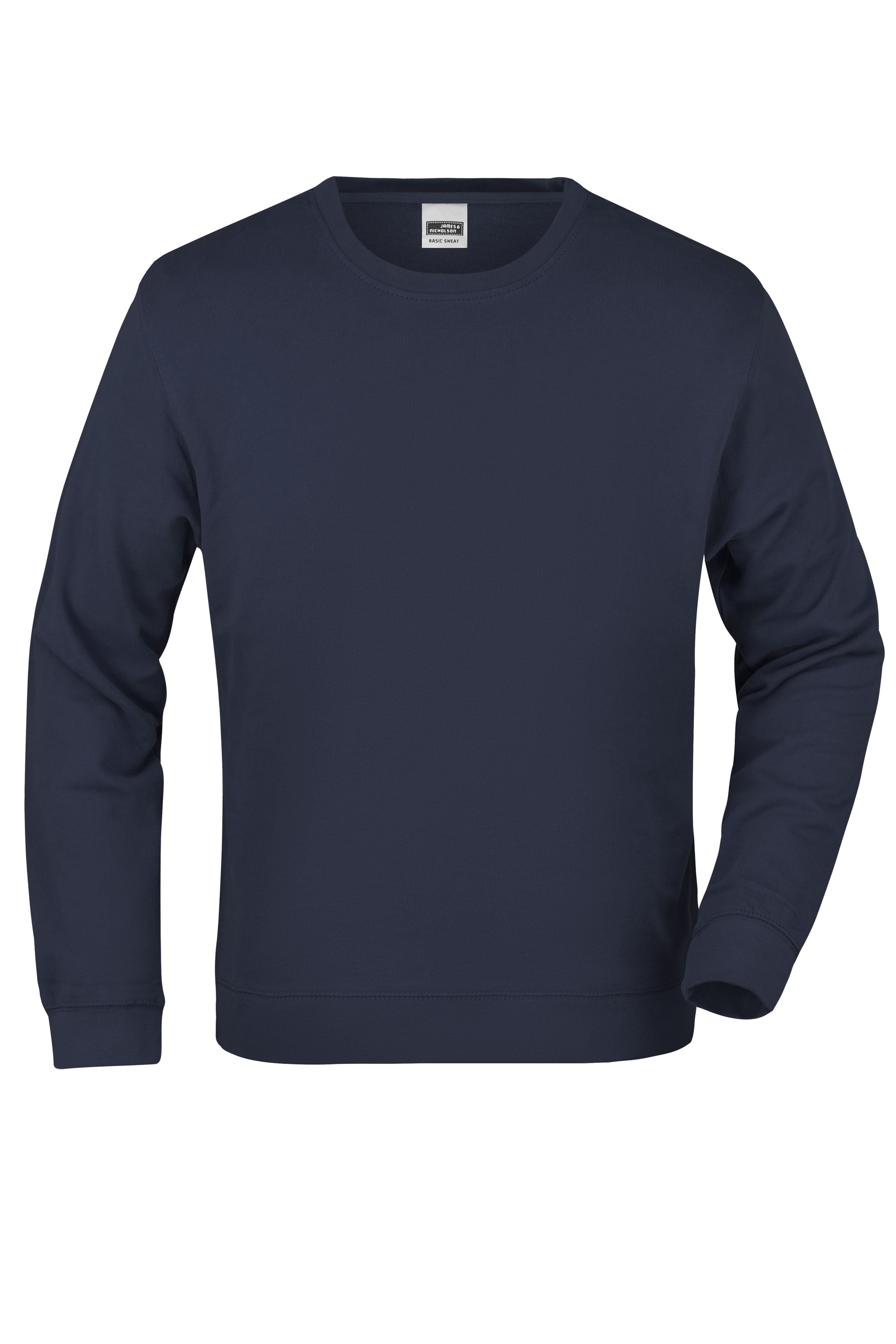 James & Nicholson Hochwertiger Sweatshirt Pullover Unisex navy
