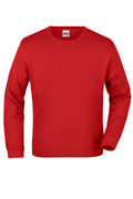 James & Nicholson Hochwertiger Sweatshirt Pullover Unisex red