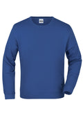 James & Nicholson Hochwertiger Sweatshirt Pullover Unisex royal