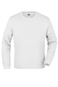 James & Nicholson Hochwertiger Sweatshirt Pullover Unisex white