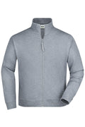 James & Nicholson Hochwertige Sweatjacke Unisex grey-heather