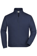 James & Nicholson Hochwertige Sweatjacke Unisex navy