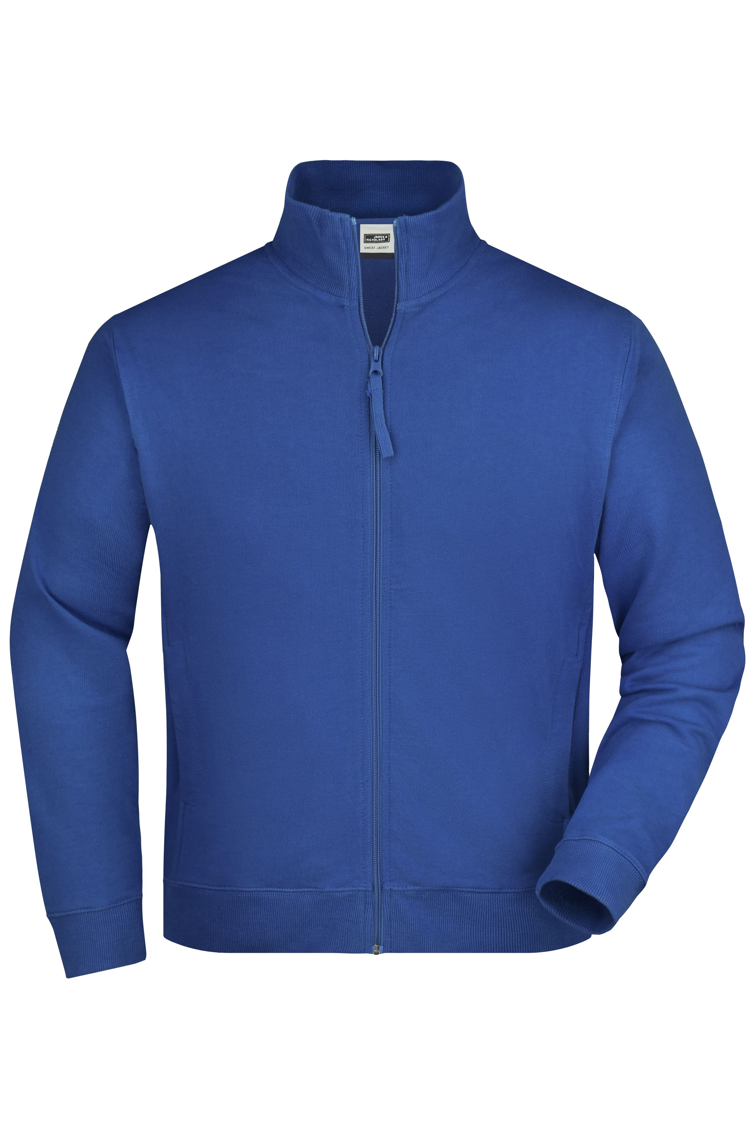 James & Nicholson Hochwertige Sweatjacke Unisex royal