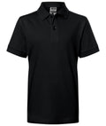 James & Nicholson Klassisches Kinder Poloshirt black
