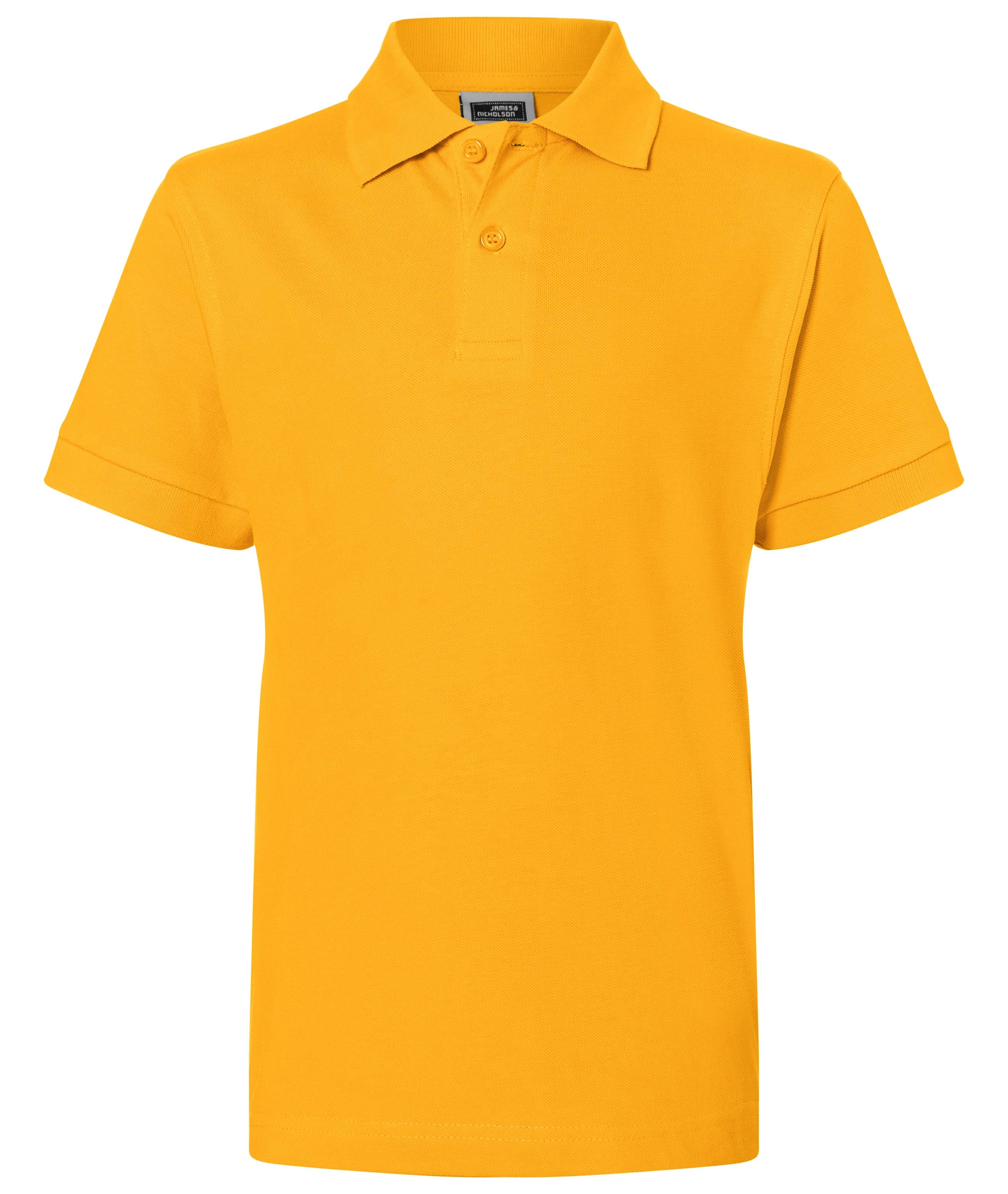 James & Nicholson Klassisches Kinder Poloshirt gold-yellow