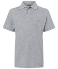 James & Nicholson Klassisches Kinder Poloshirt grey-heather