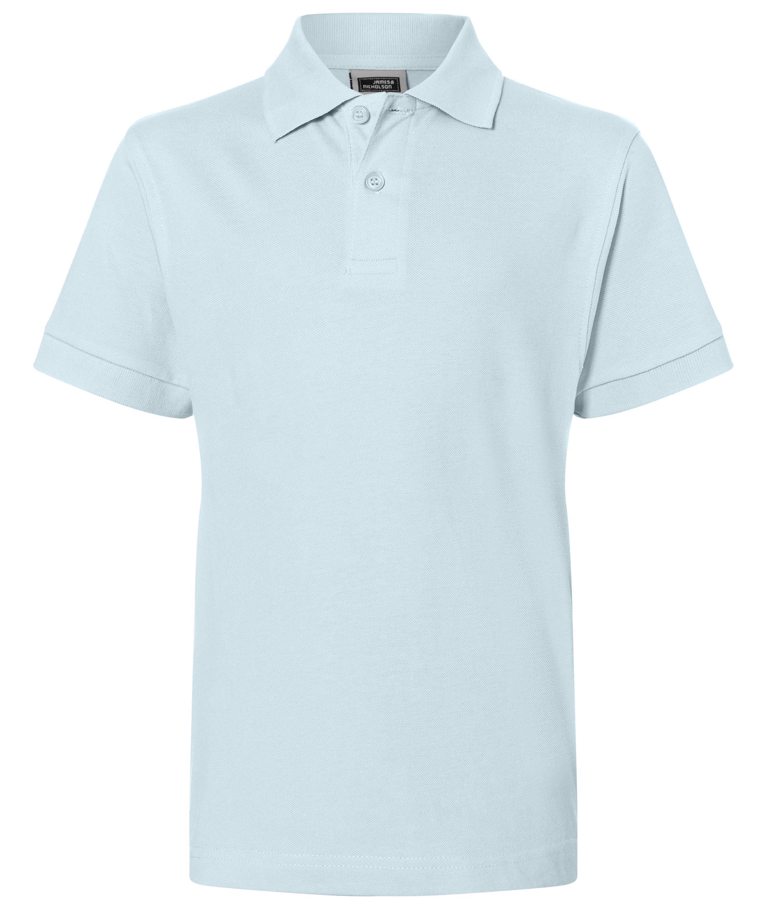 James & Nicholson Klassisches Kinder Poloshirt light-blue