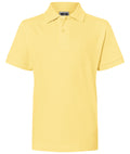 James & Nicholson Klassisches Kinder Poloshirt light-yellow