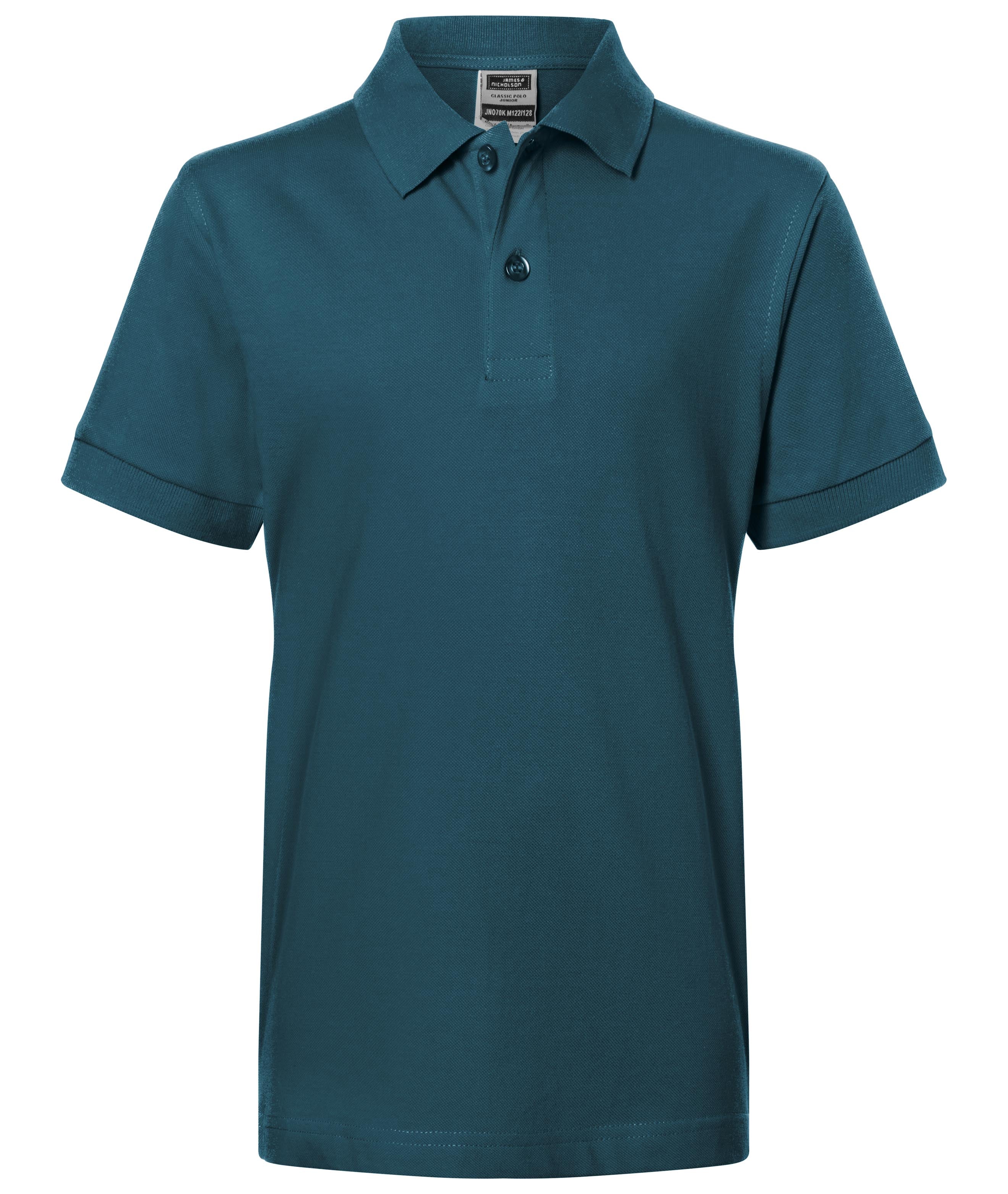 James & Nicholson Klassisches Kinder Poloshirt petrol
