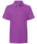 James & Nicholson Klassisches Kinder Poloshirt purple
