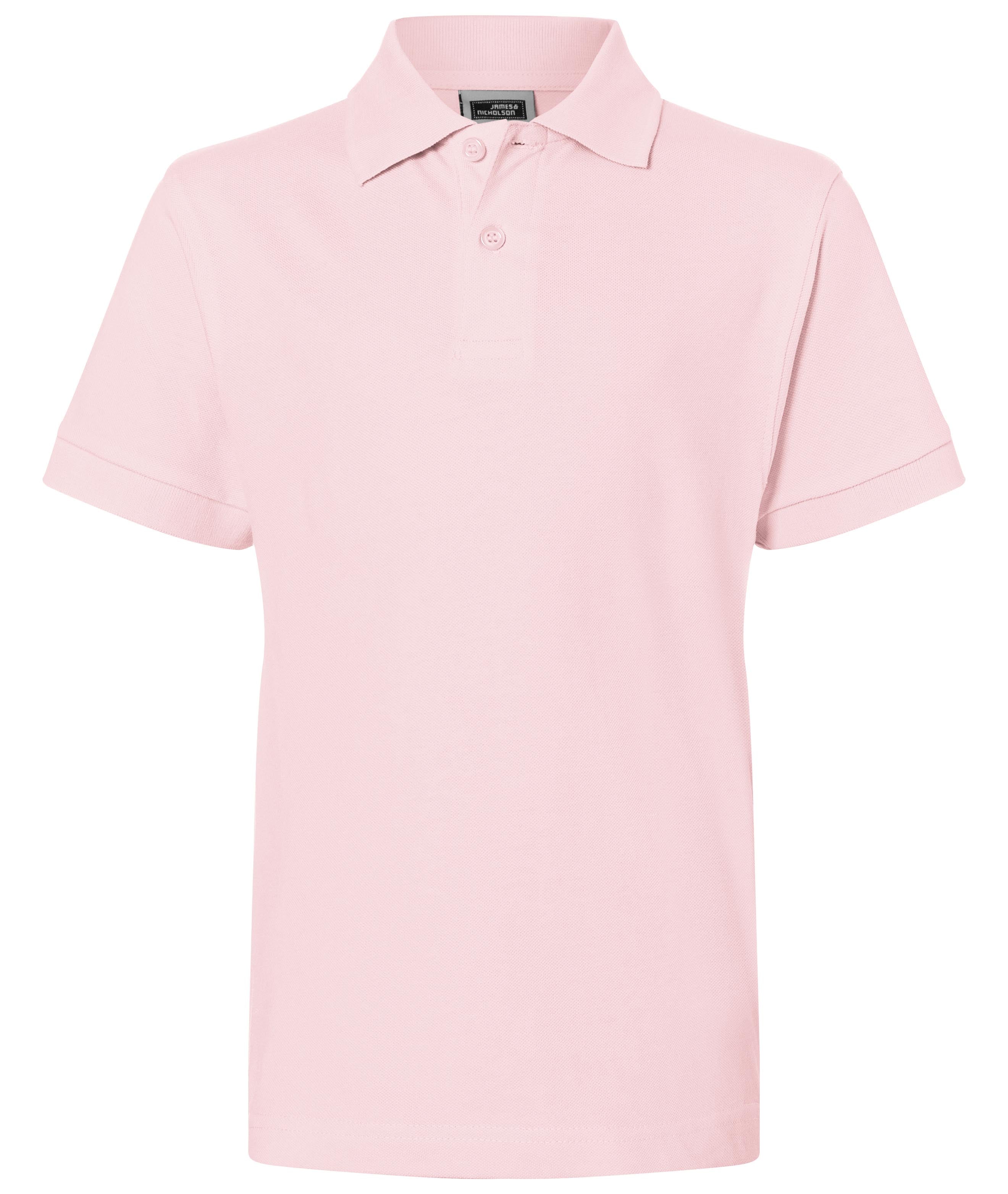 James & Nicholson Klassisches Kinder Poloshirt rose