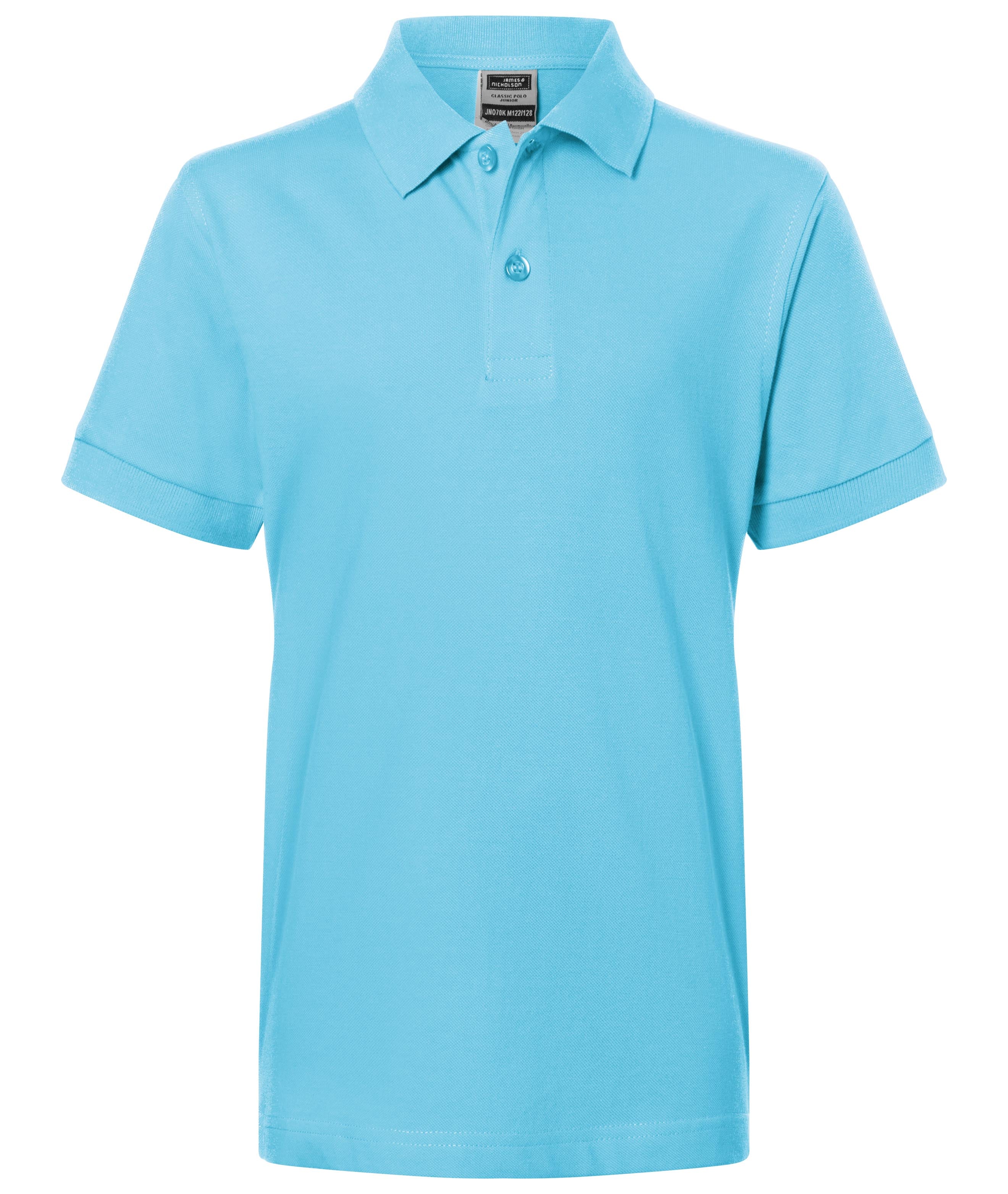 James & Nicholson Klassisches Kinder Poloshirt sky-blue