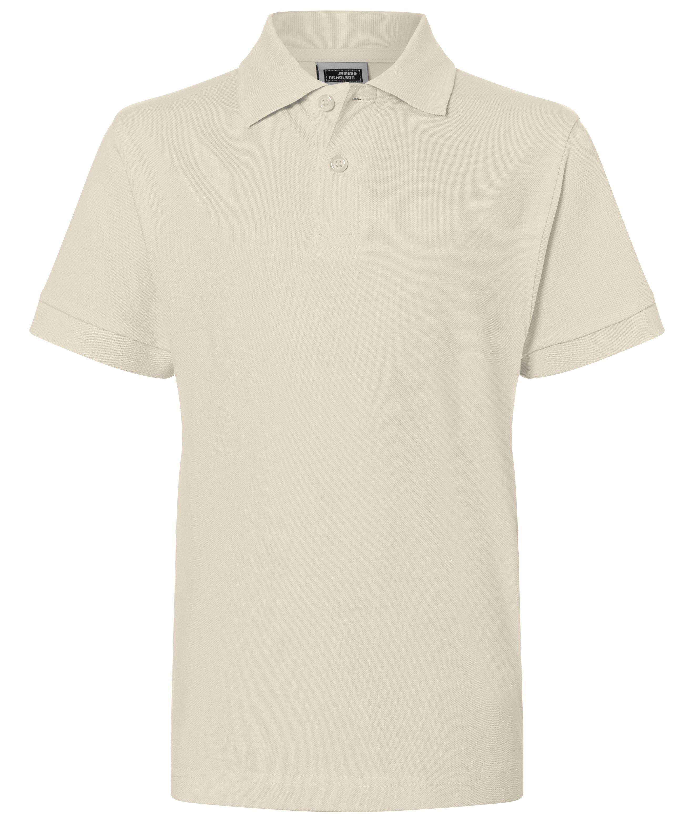 James & Nicholson Klassisches Kinder Poloshirt stone