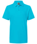 James & Nicholson Klassisches Kinder Poloshirt turquoise