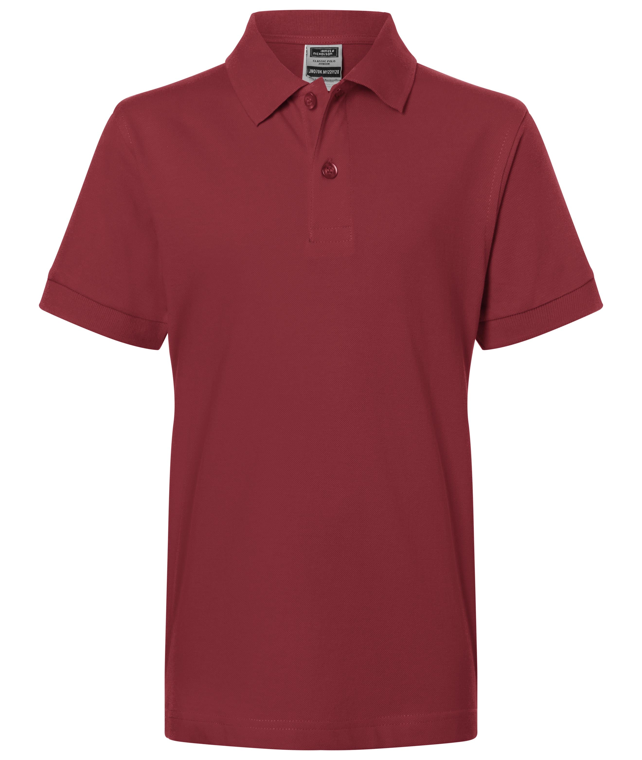 James & Nicholson Klassisches Kinder Poloshirt wine