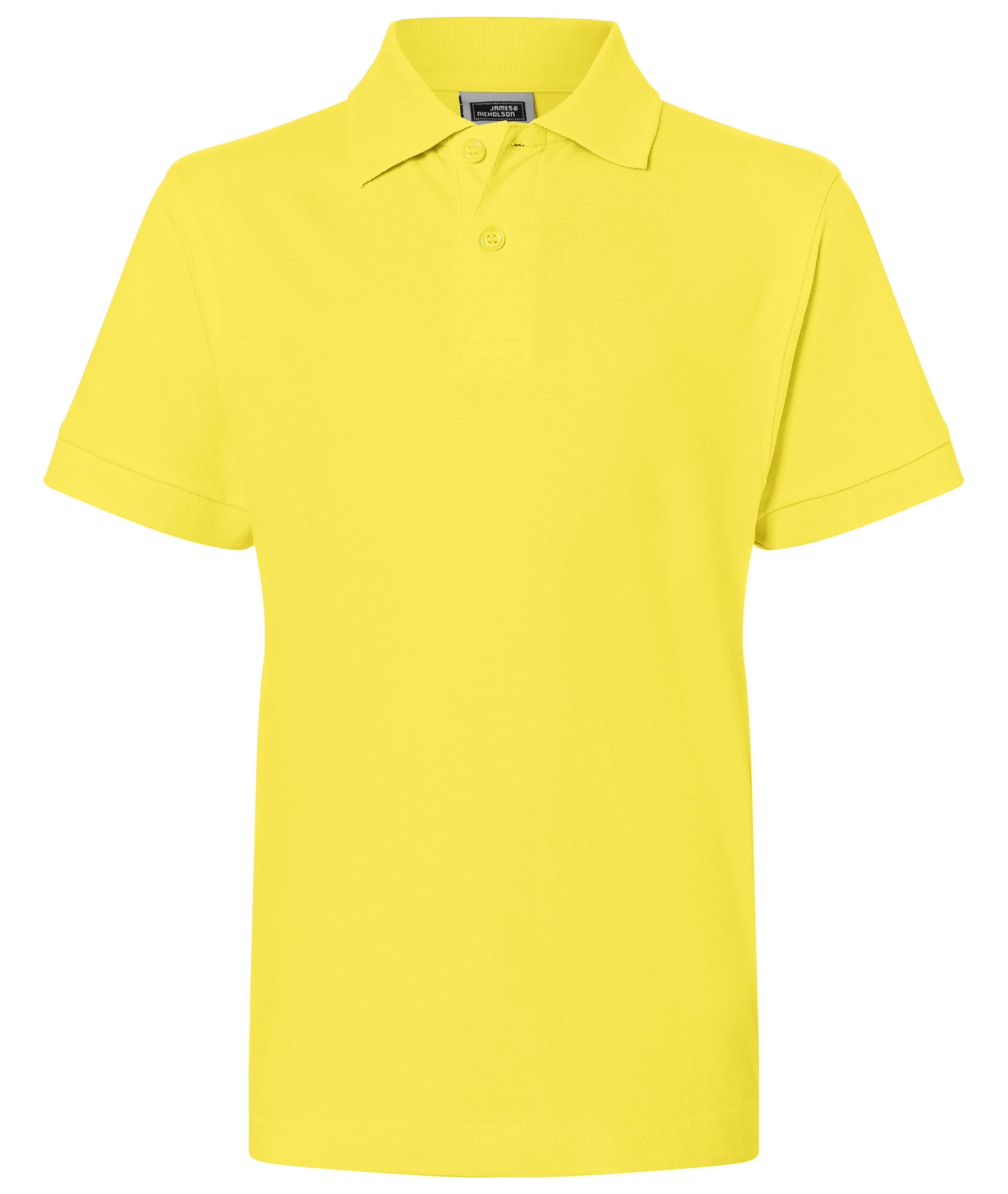 James & Nicholson Klassisches Kinder Poloshirt yellow