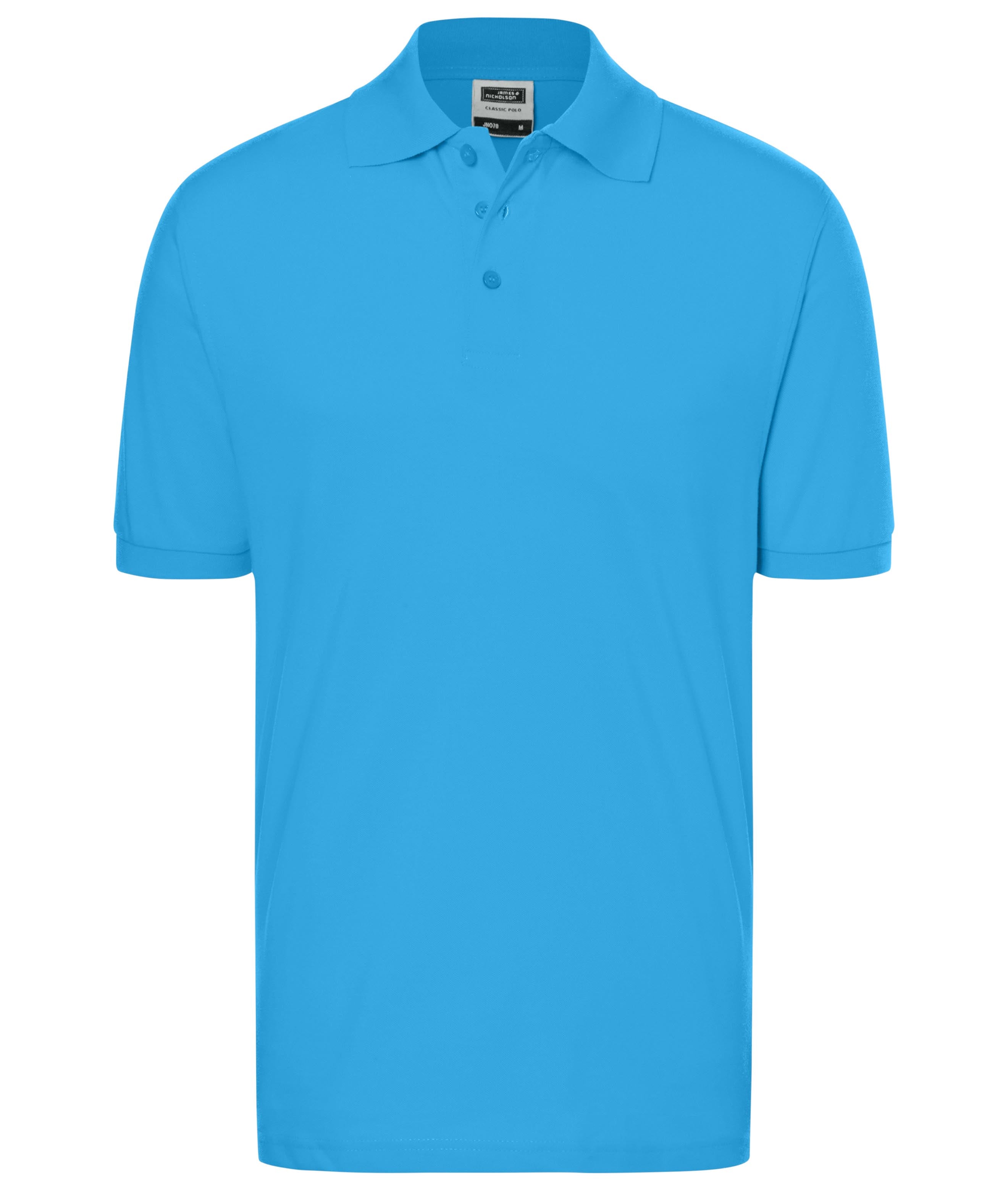 James & Nicholson Klassisches Poloshirt aqua