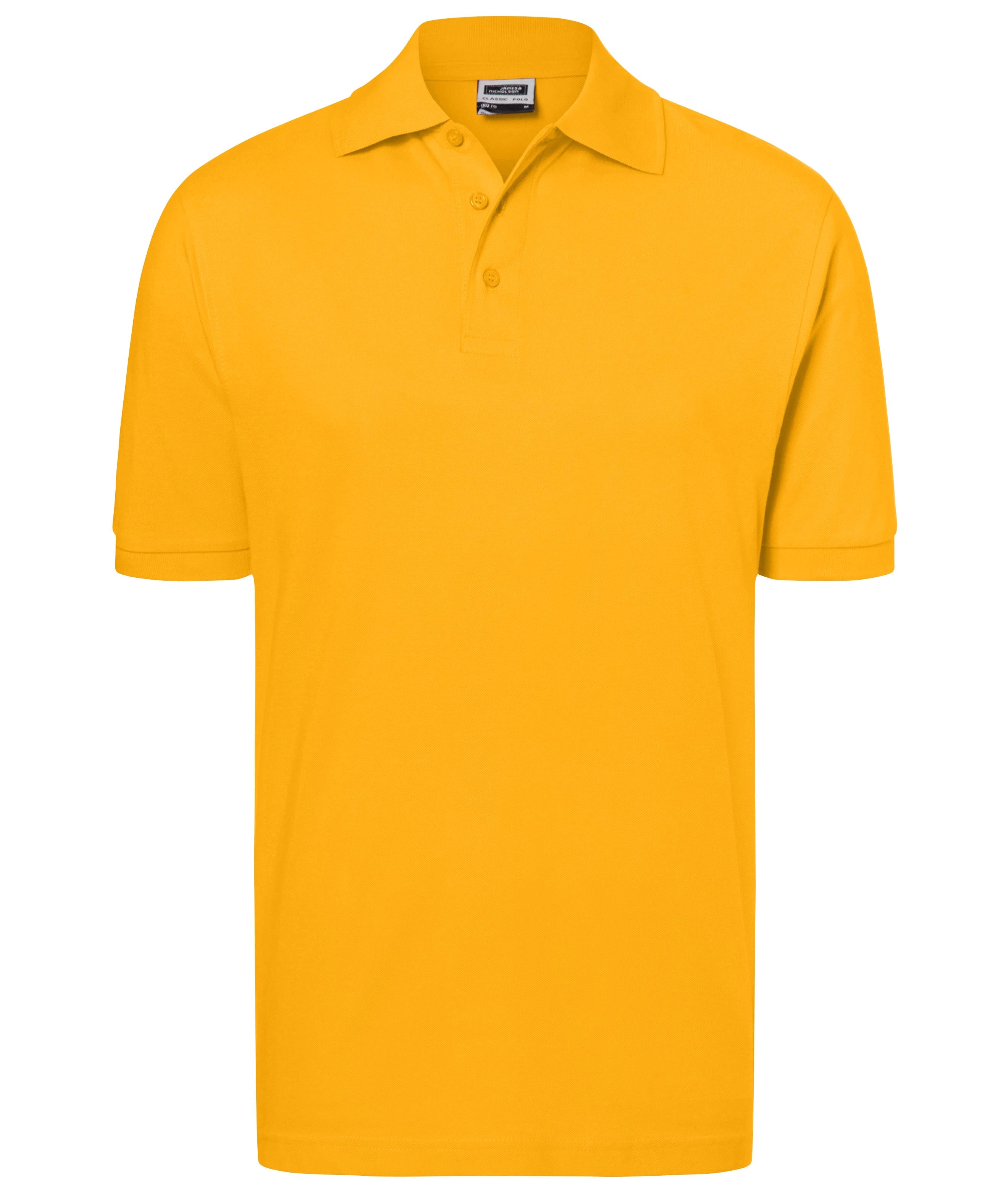 James & Nicholson Klassisches Poloshirt gold-yellow