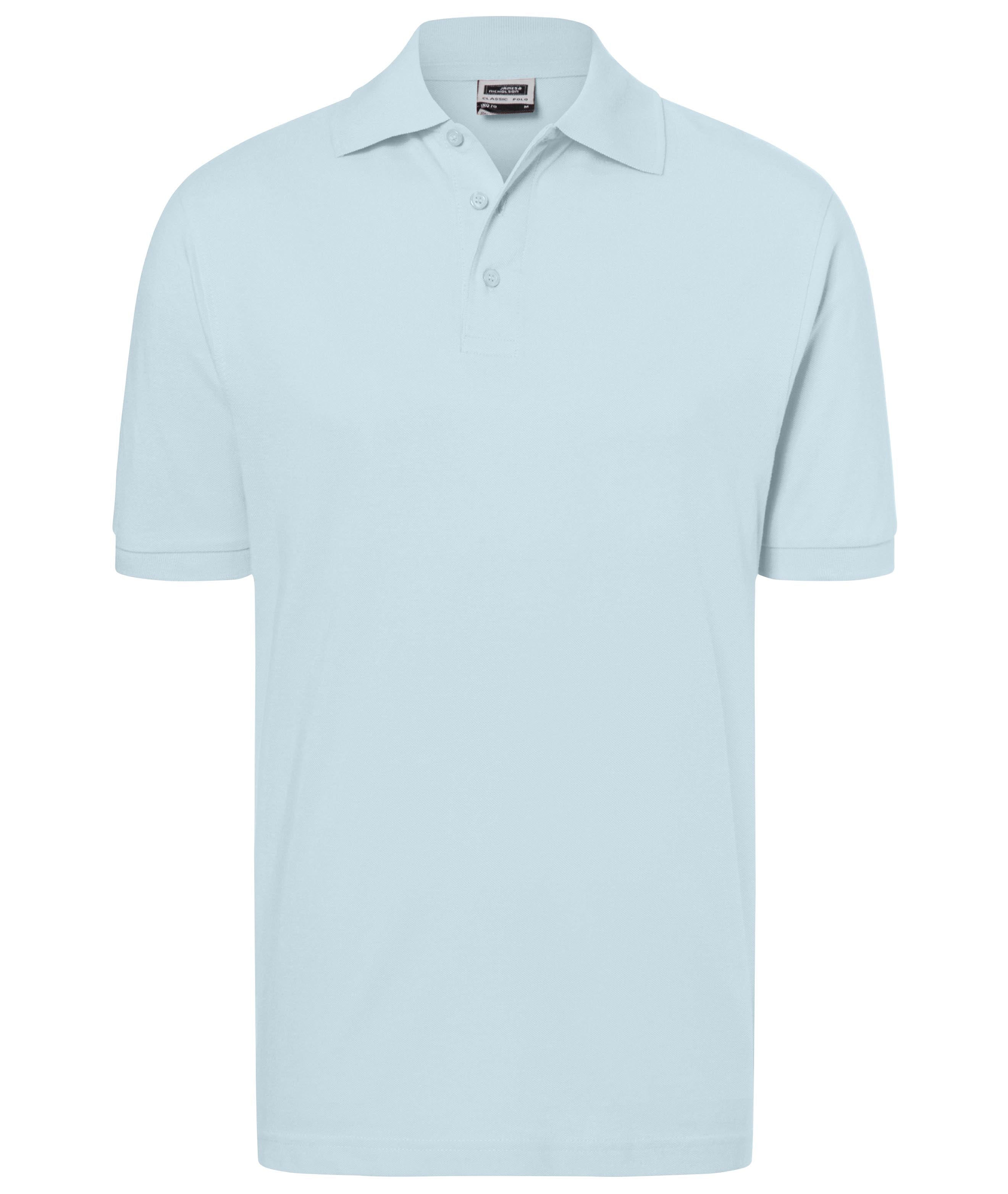James & Nicholson Klassisches Poloshirt light-blue