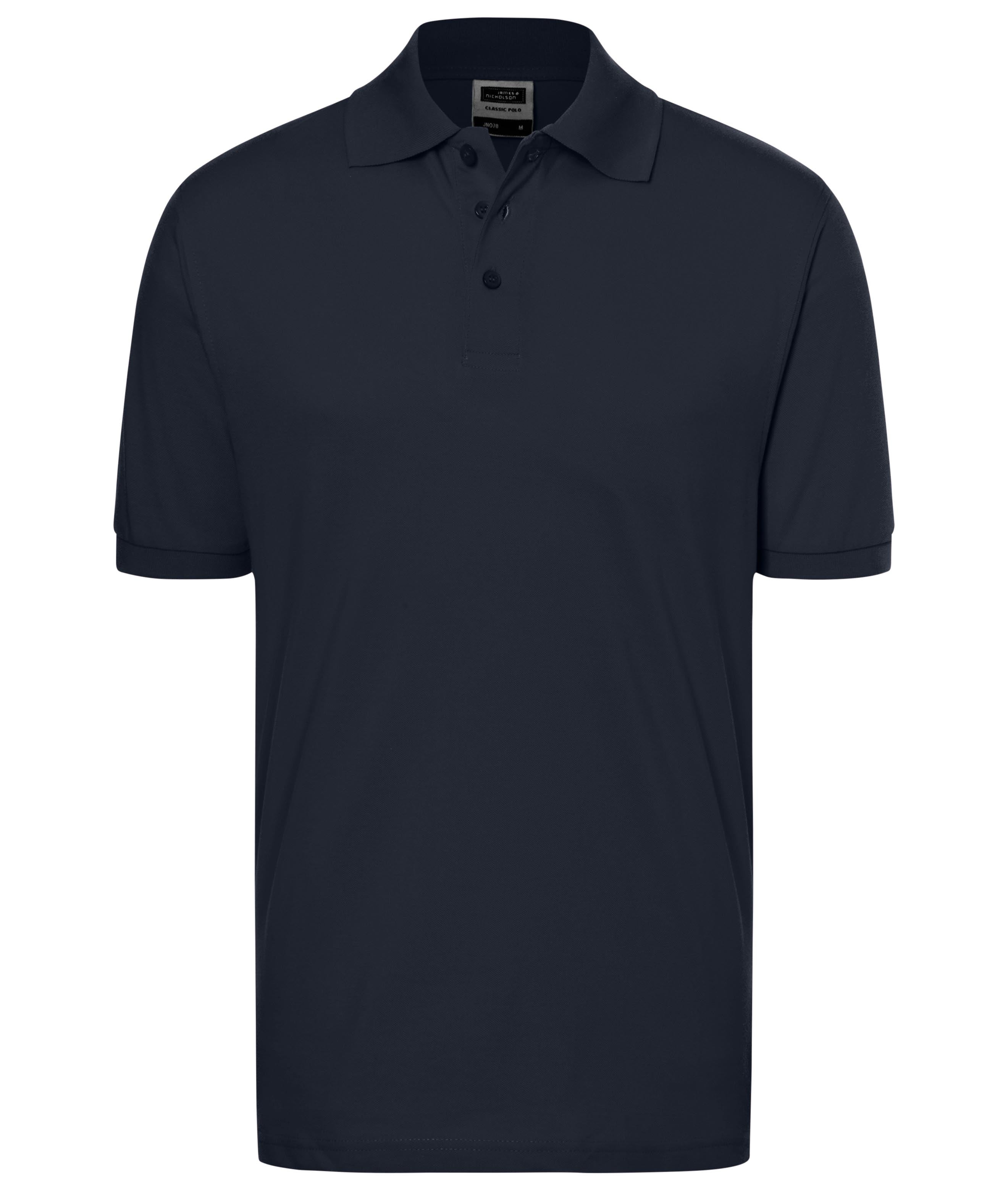 James & Nicholson Klassisches Poloshirt navy