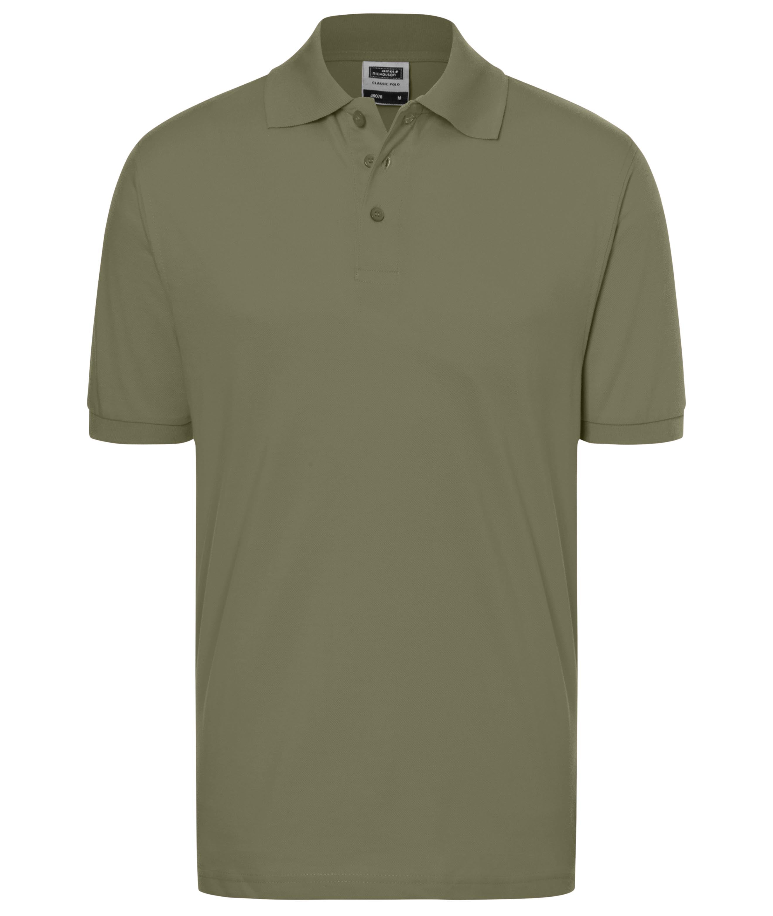 James & Nicholson Klassisches Poloshirt olive