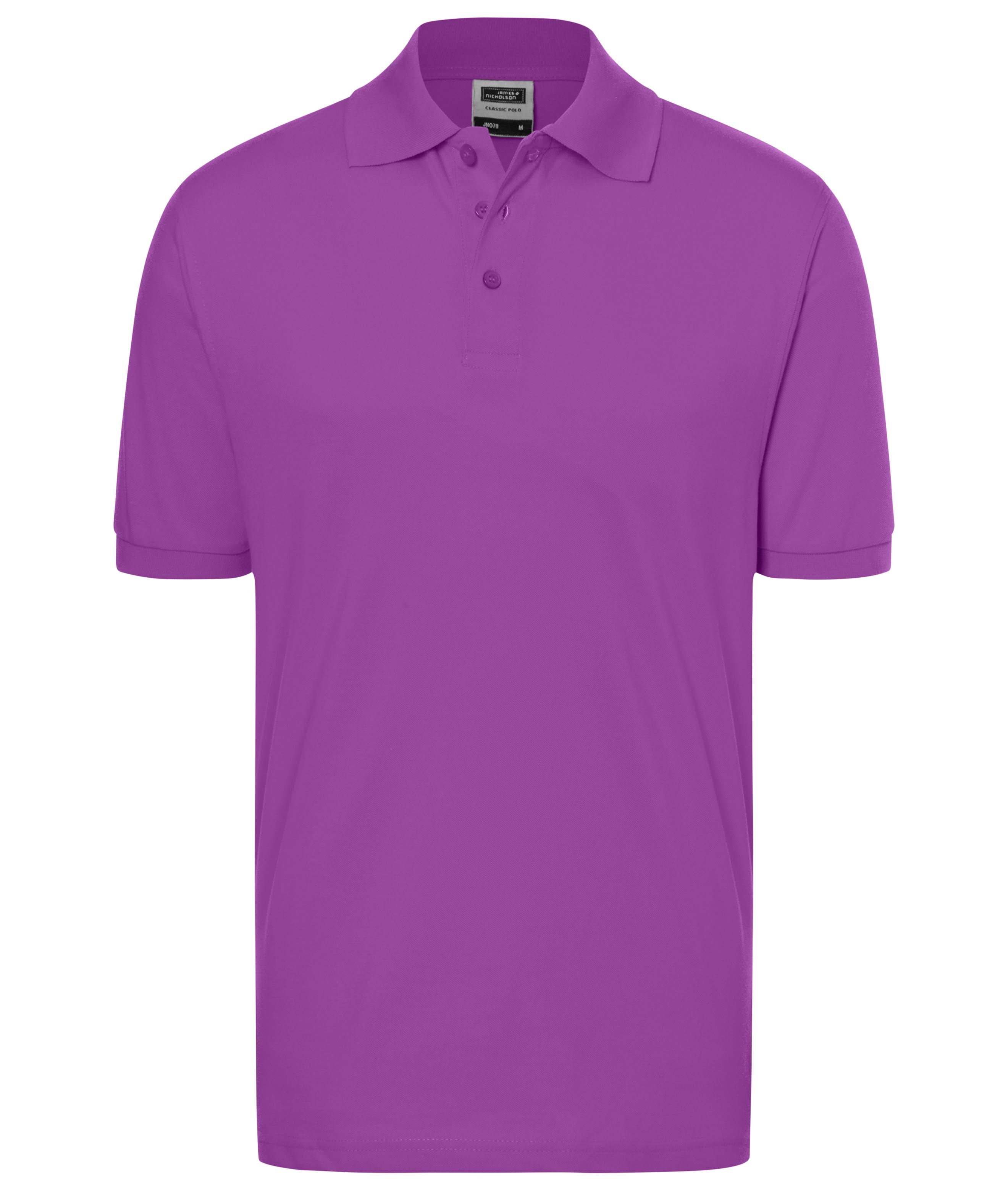 James & Nicholson Klassisches Poloshirt purple