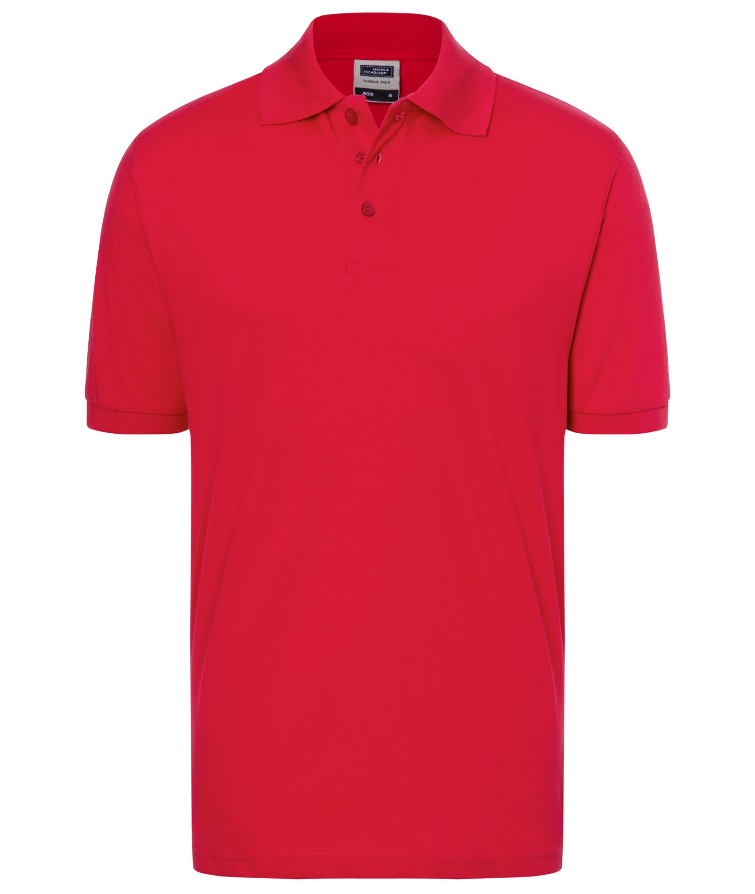 James & Nicholson Klassisches Poloshirt red