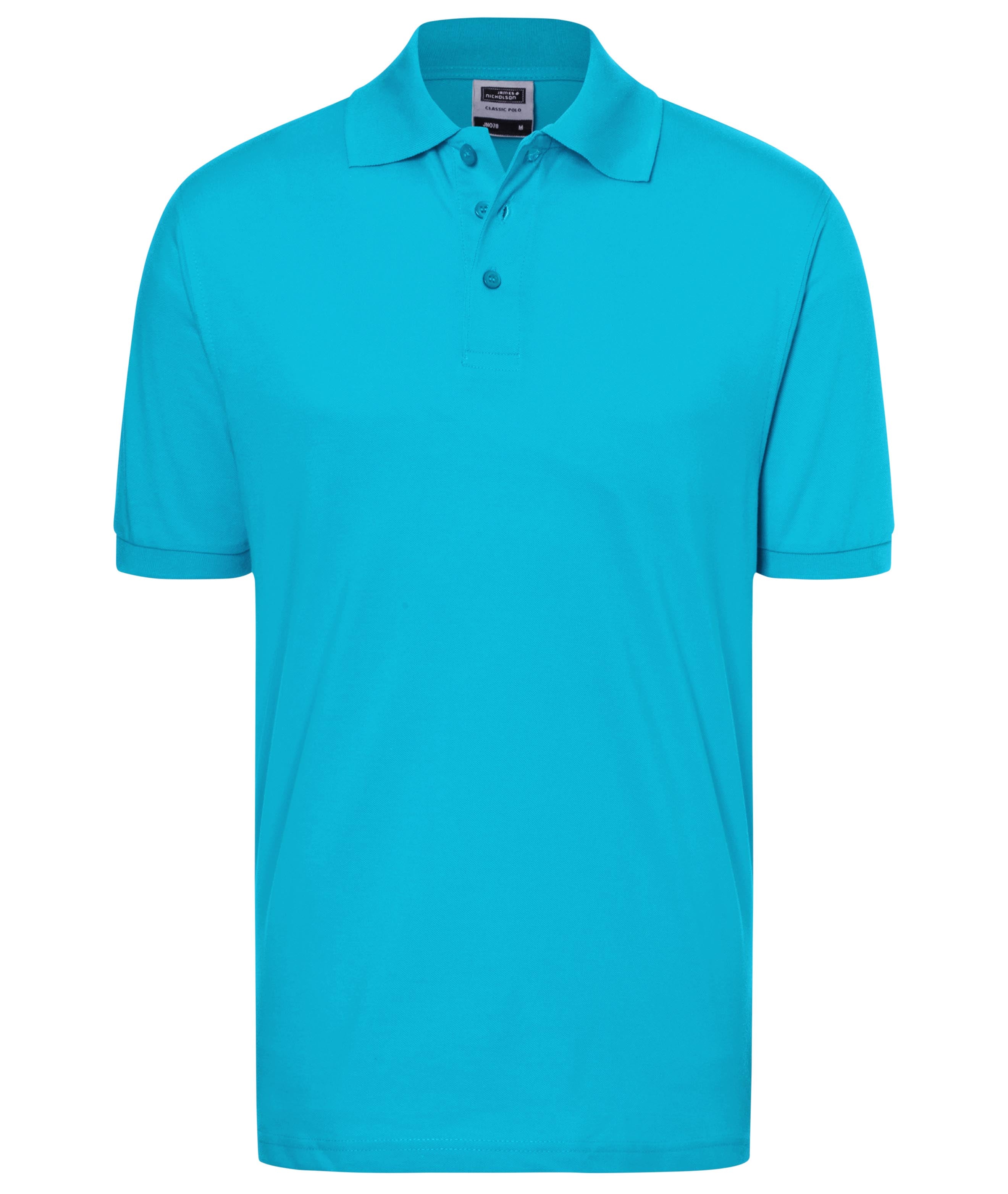 James & Nicholson Klassisches Poloshirt turquoise