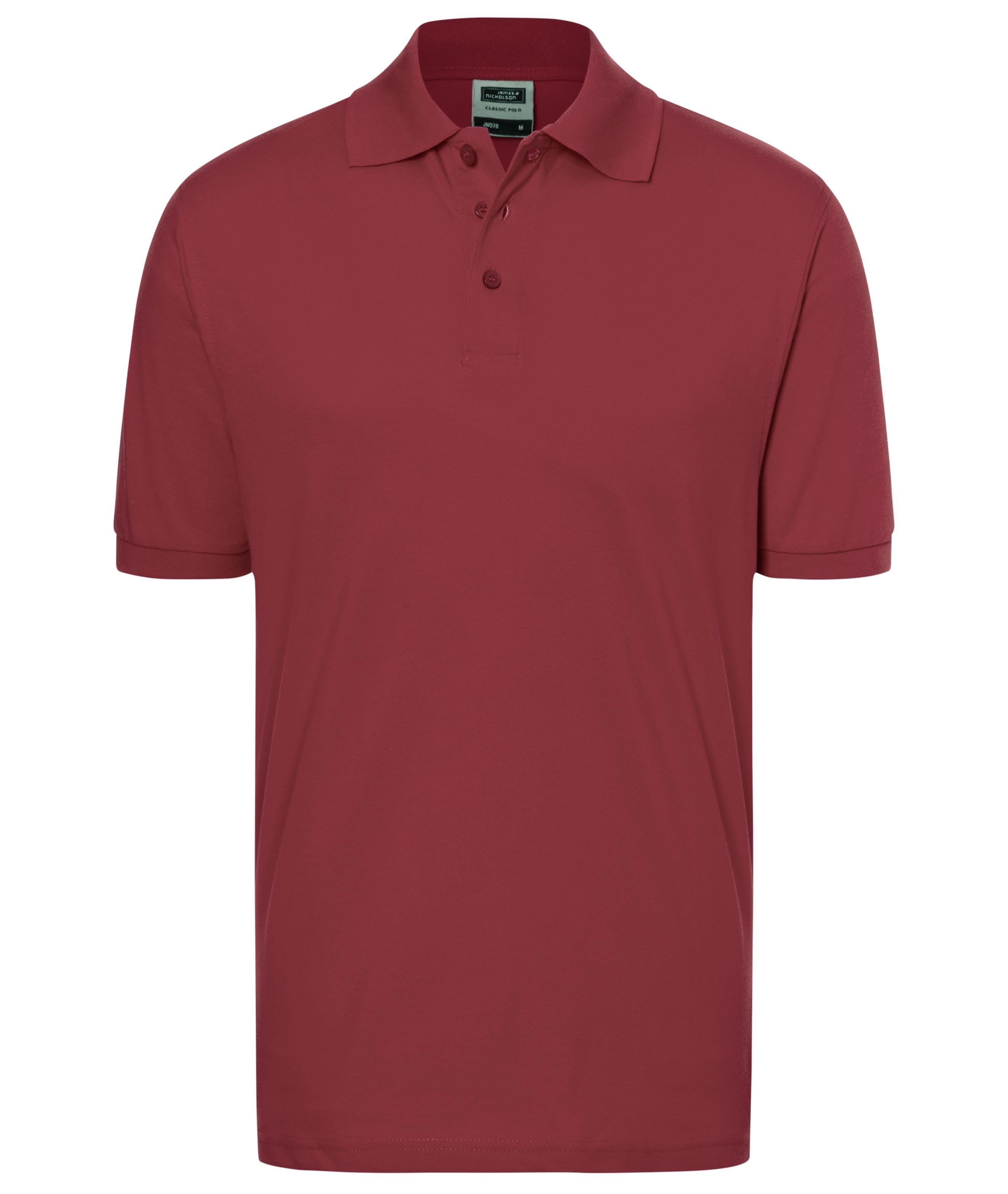 James & Nicholson Klassisches Poloshirt wine