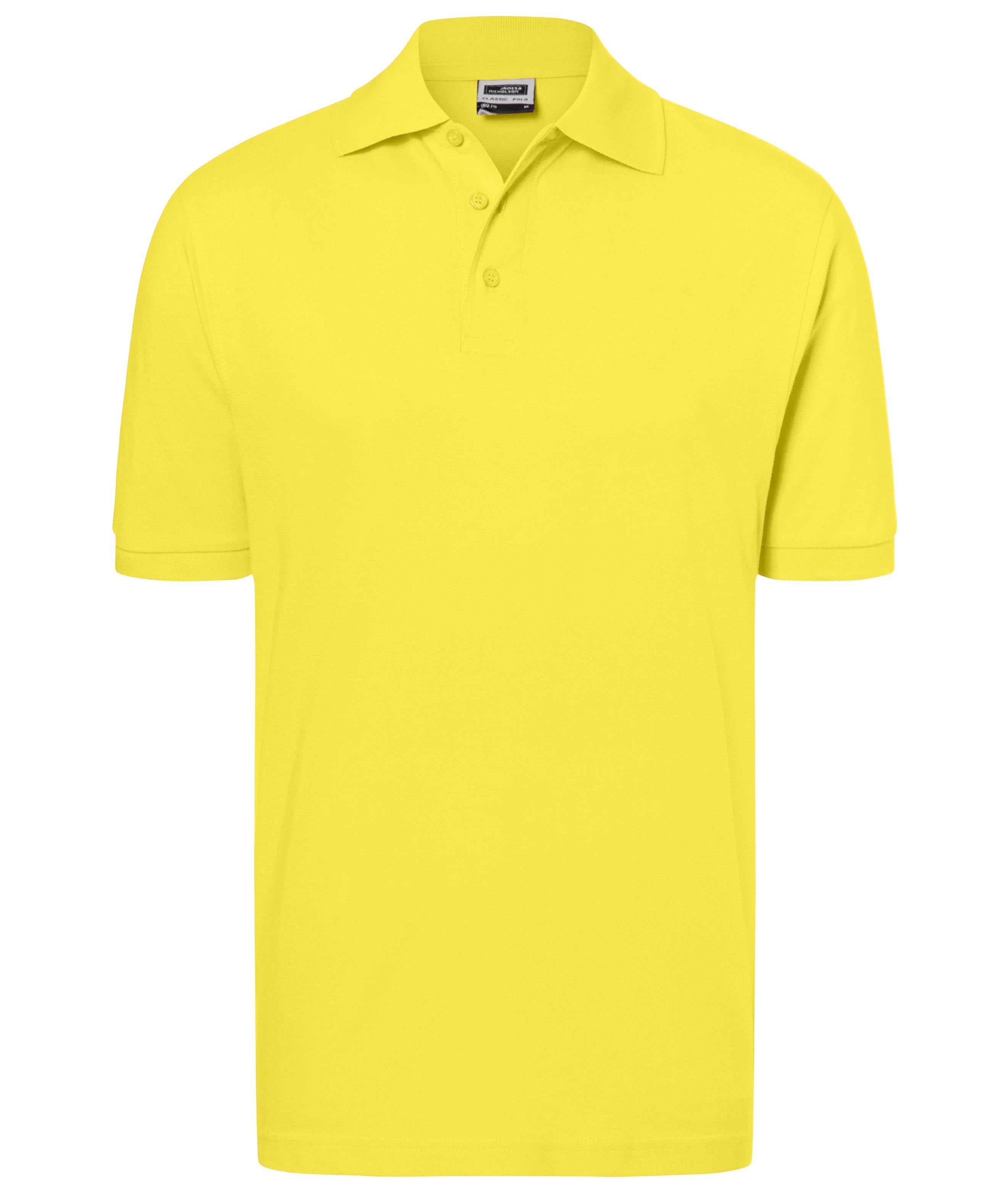 James & Nicholson Klassisches Poloshirt yellow