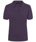 James & Nicholson Klassisches Damenpolo aubergine