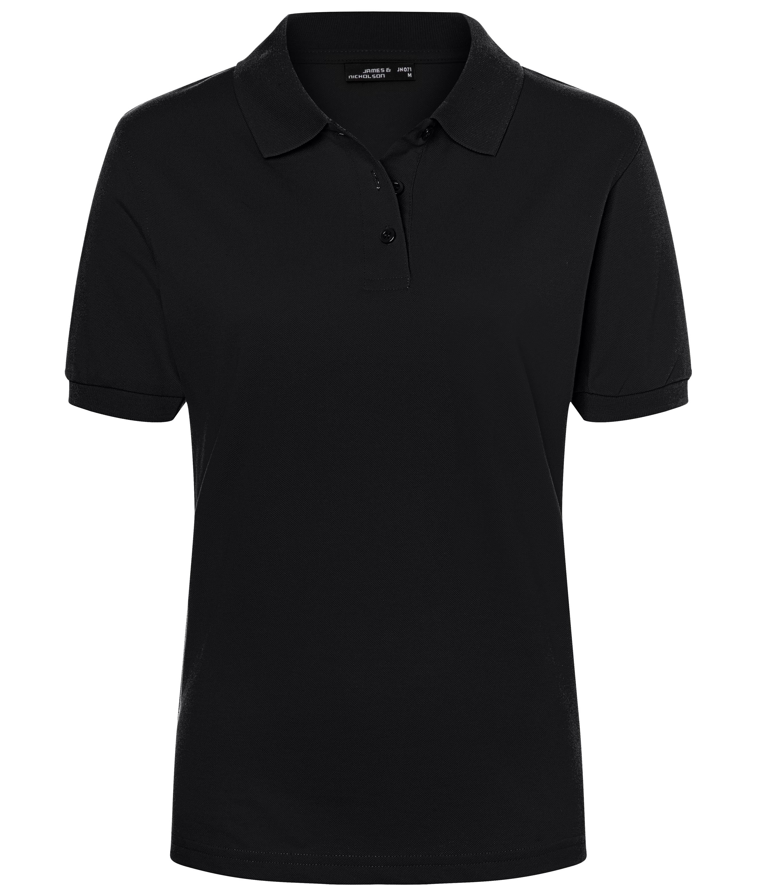 James & Nicholson Klassisches Damenpolo black