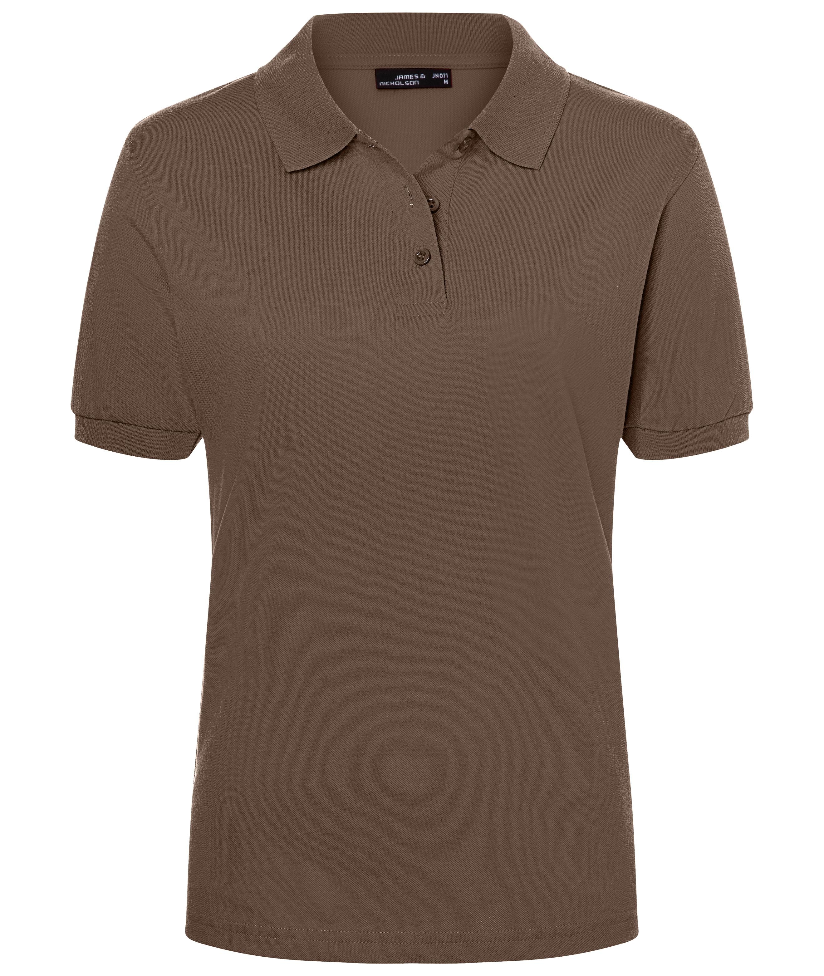 James & Nicholson Klassisches Damenpolo brown